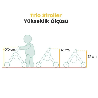 Mamatoyz Ahşap Oyuncak Bebek Arabası