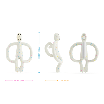 Matchstick Monkey Silikon Diş Kaşıyıcı - Monkey Konfeti