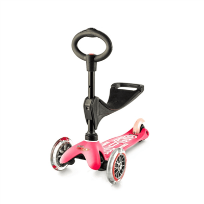 Mini Micro Scooter 3in1 Deluxe Pink 1+Yaş
