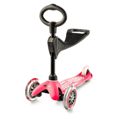 Mini Micro Scooter 3in1 Deluxe Pink 1+Yaş