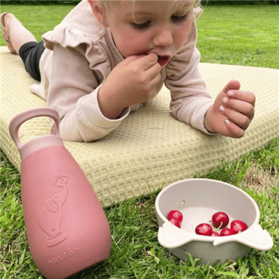 Nuuroo Silicone Straw Drinker 350 ML - Brown