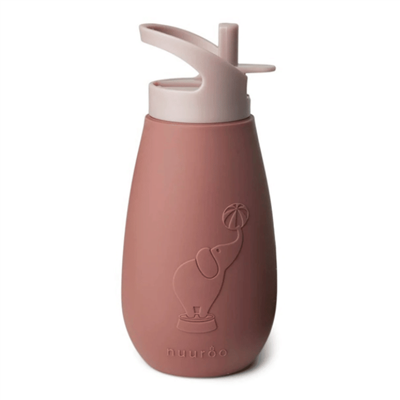 Nuuroo Silicone Straw Drinker 350 ML - Pink