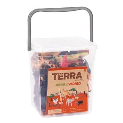 Terra 60 Parça Safari Büyük  Hayvan Figürleri Seti