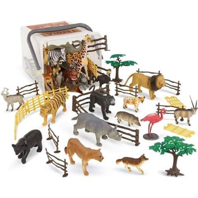 Terra 60 Parça Safari Büyük  Hayvan Figürleri Seti