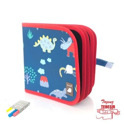 Dust-free Chalked Doodle Mat Book- Dinosaur