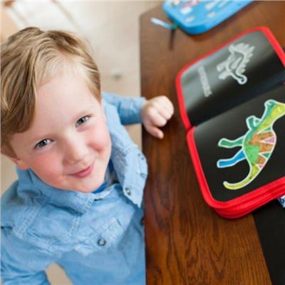 Dust-free Chalked Doodle Mat Book- Dinosaur