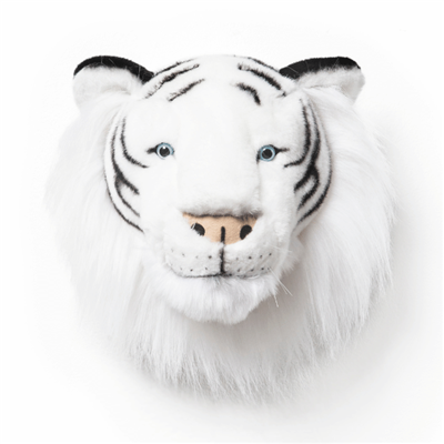 Wild Soft Peluş Duvar Aksesuarı - Beyaz Kaplan - Albert