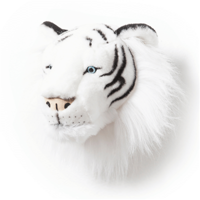 Wild Soft Peluş Duvar Aksesuarı - Beyaz Kaplan - Albert