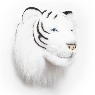 Wild Soft Peluş Duvar Aksesuarı - Beyaz Kaplan - Albert