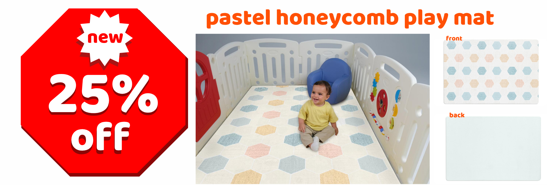Unigo Pastel Honeycomb Playmat