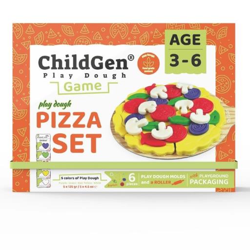 ChildGen Pizza Sahneli Oyun Hamuru Kutusu