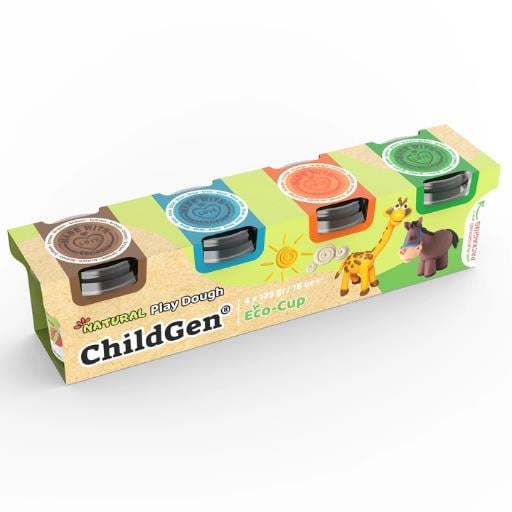 ChildGen Standart Oyun Hamuru Seti 4'lü 125gr- At