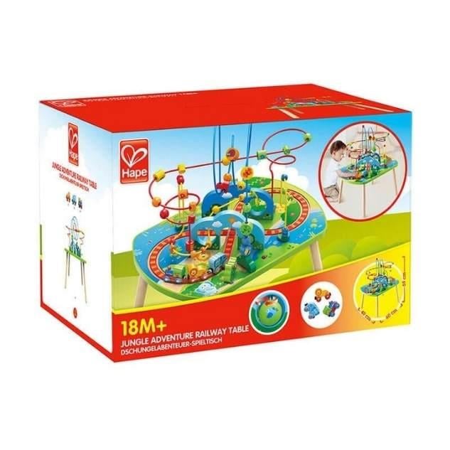 Hape jungle play & train activity clearance table