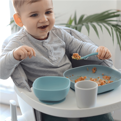 BEABA 4 Piece Silicone Feeding Set - Jungle