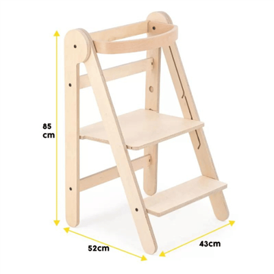 3児maman Mamatoyz Ahşap Katlanabilir Öğrenme Kulesi | Unigo