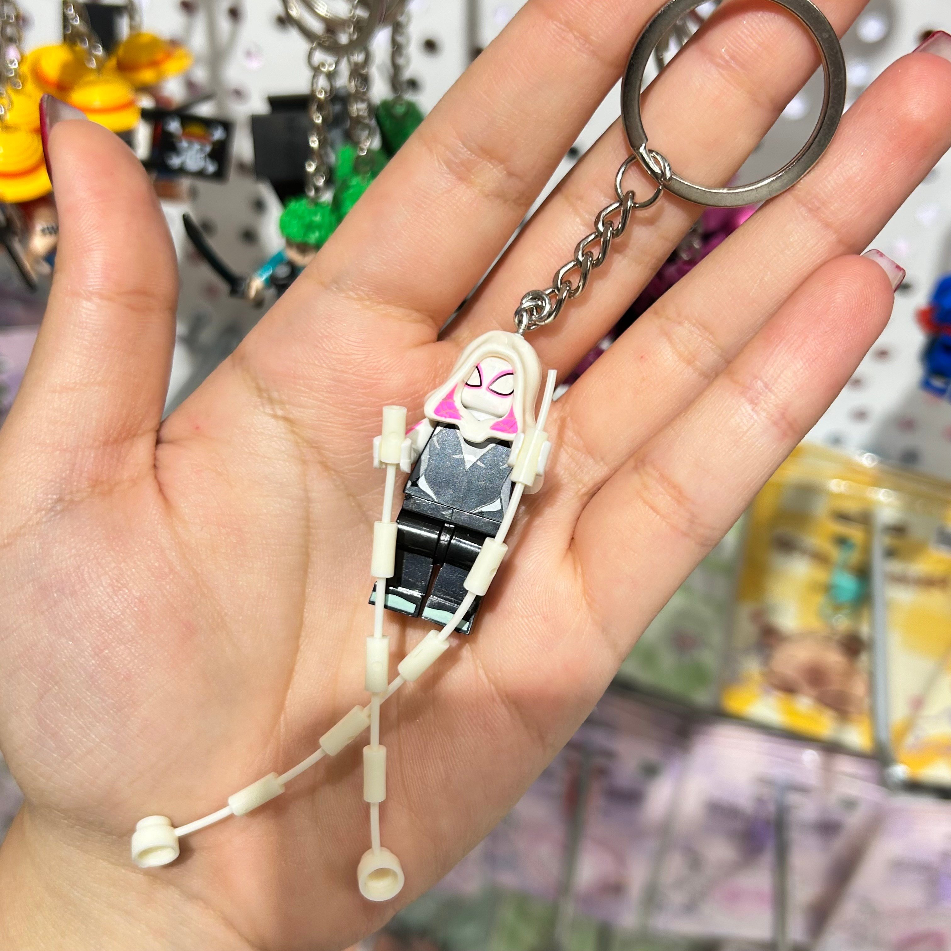 Beyaz Batman Lego Anahtarlık