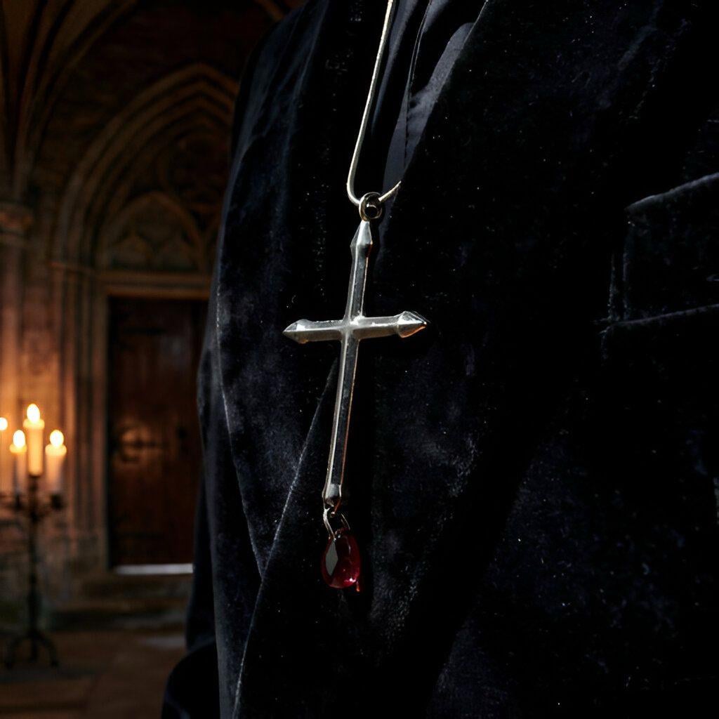 Crimson Sacrament Haç Kolye