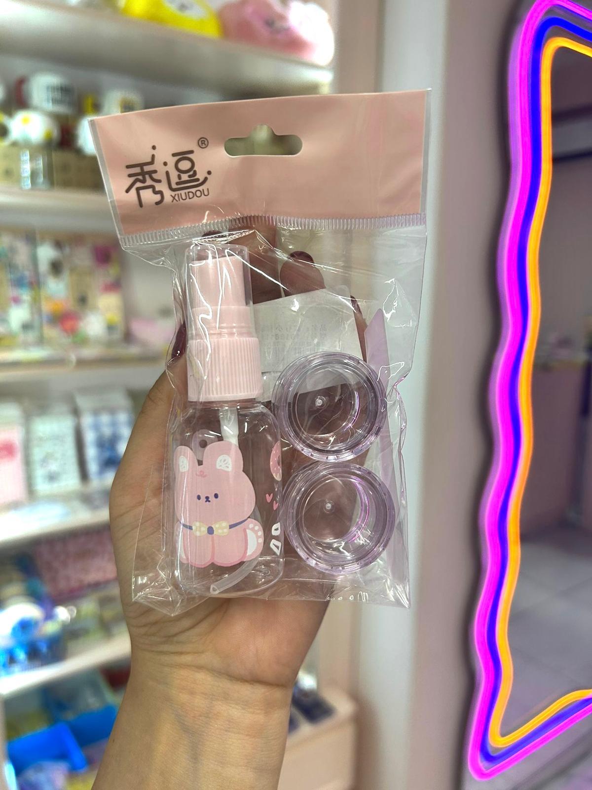 Pembe Kedicik Mini Sprey Seti