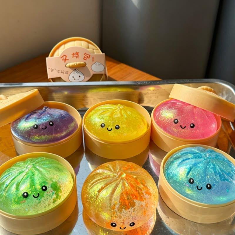 Rainbow Mystery Squishy Bun
