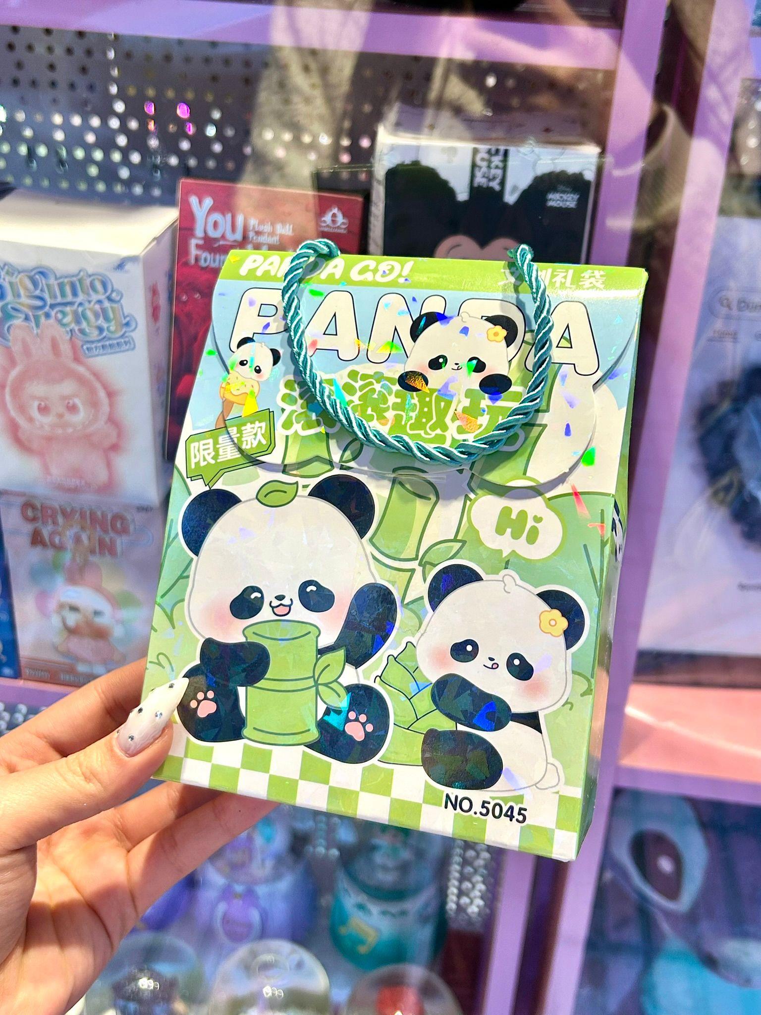 Sevimli Panda Bambu Kırtasiye Seti