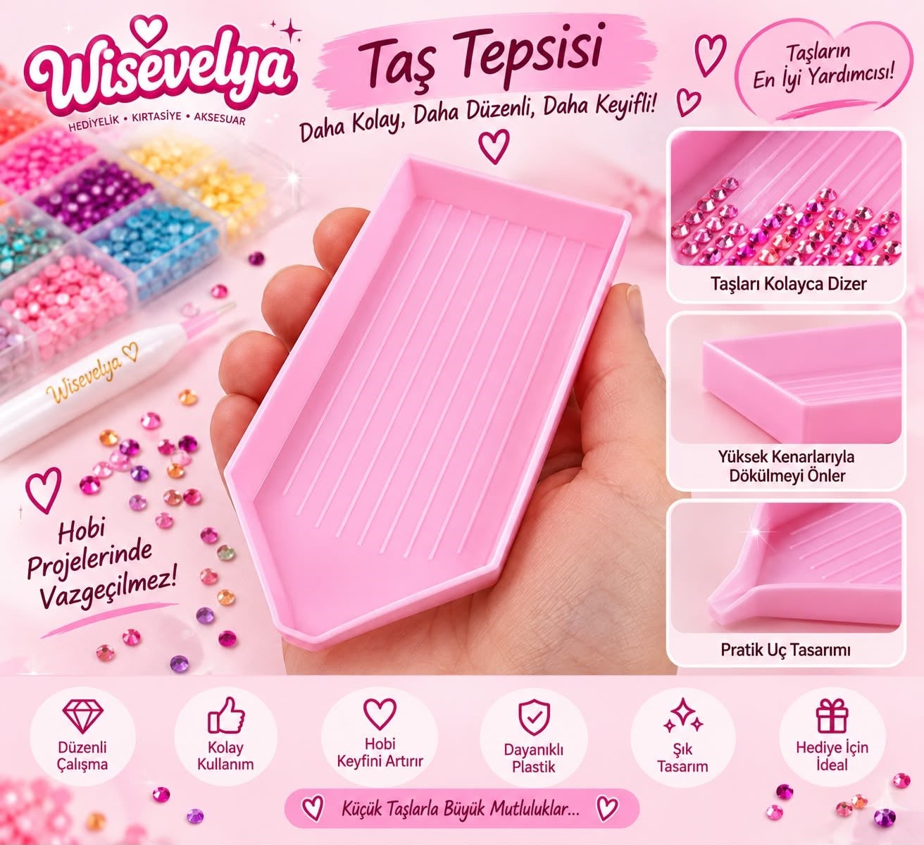 Bedazzling Taş Tepsisi