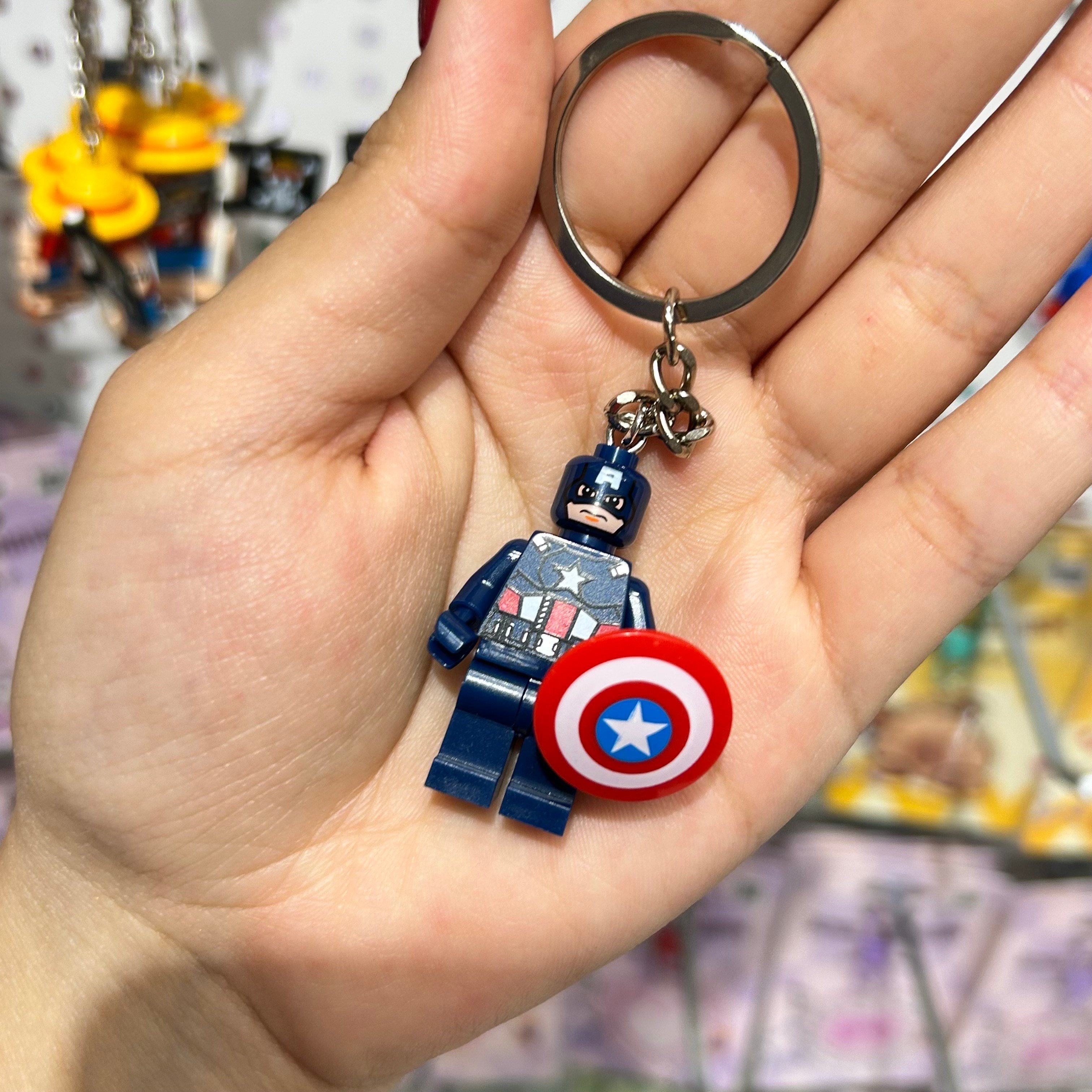 Captain America Lego Anahtarlık