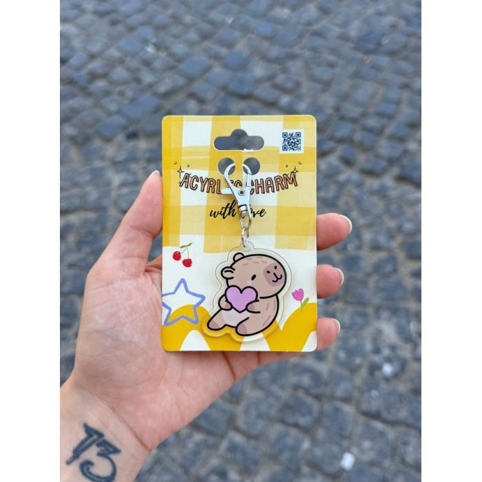 Capybara Love Akrilik Charm
