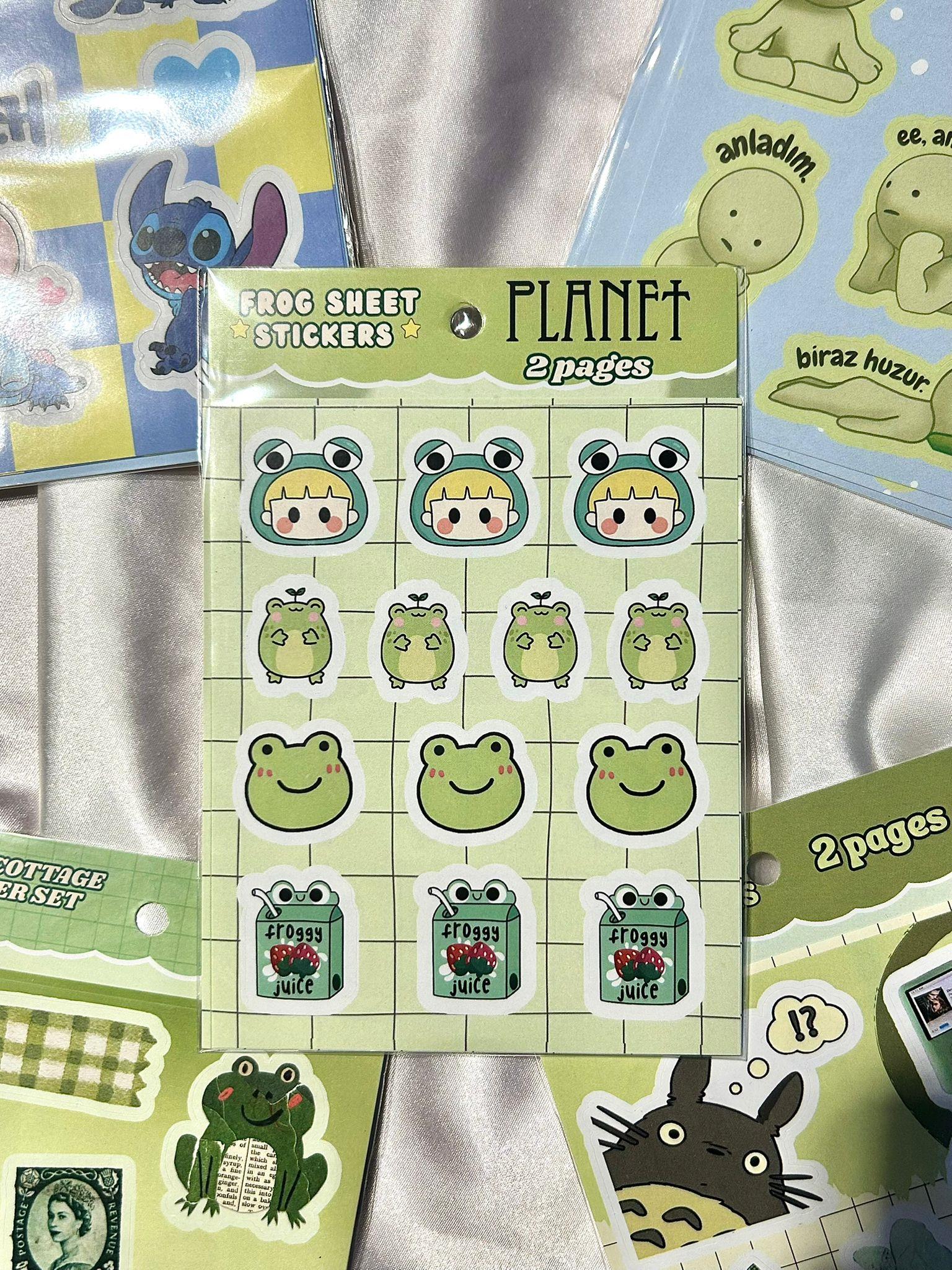 Frog Sheet Stickers