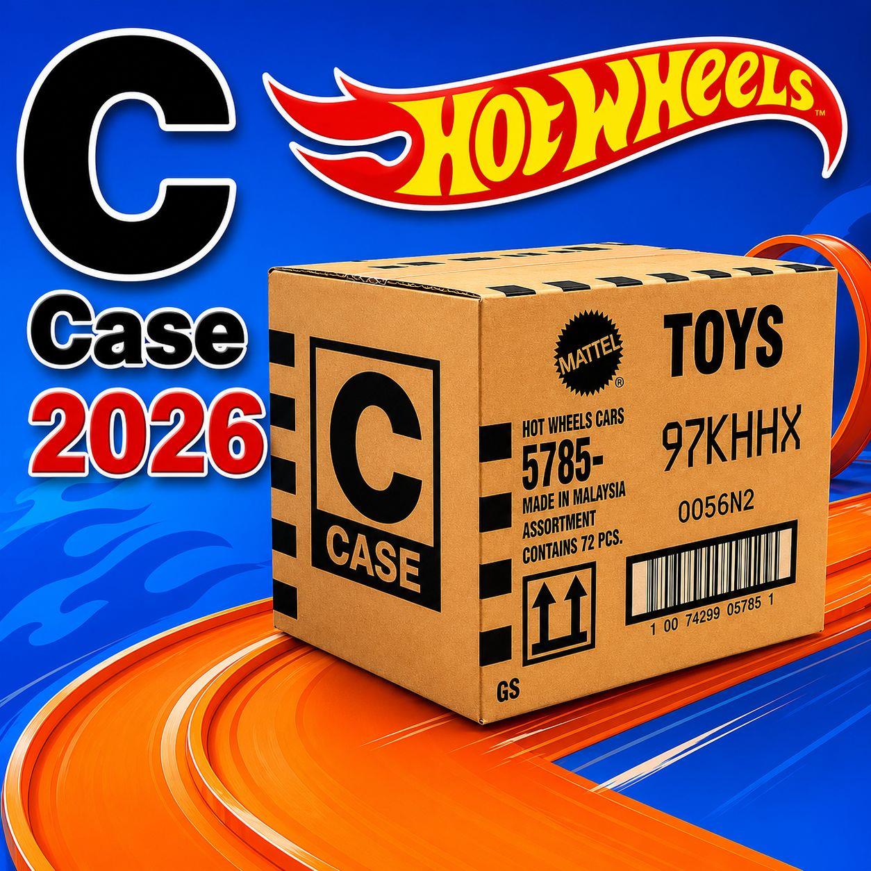 Hotwheels Tekli Arabalar 2026 C Case -72 li Regular Koli