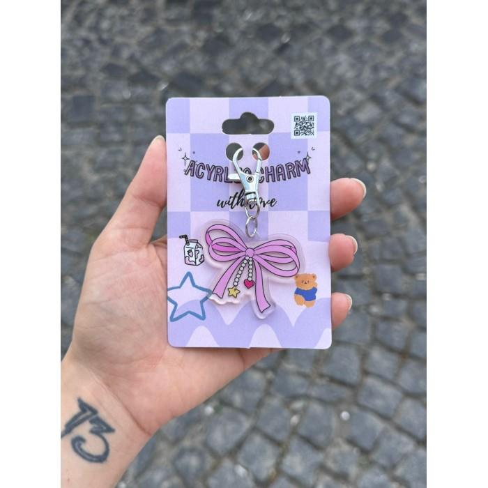İncili Kurdele Akrilik Charm