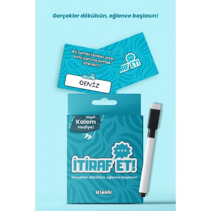 İtiraf Et Mini Kart Oyunu - Klasik
