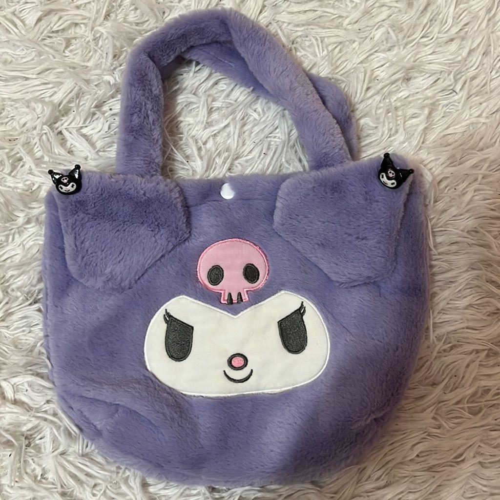 Kuromi Mor Peluş Çanta