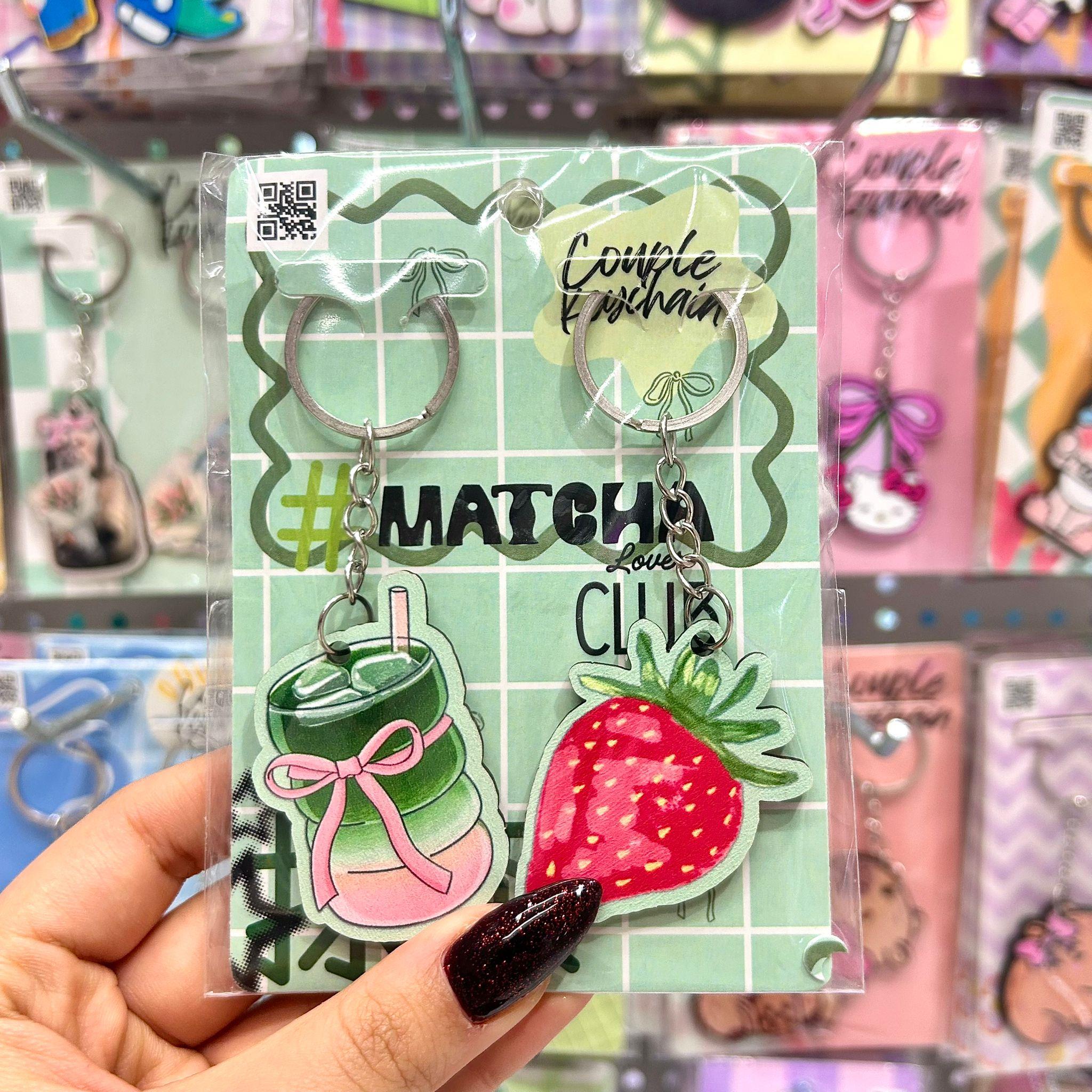 Matcha 2li Ahşap Anahtarlık