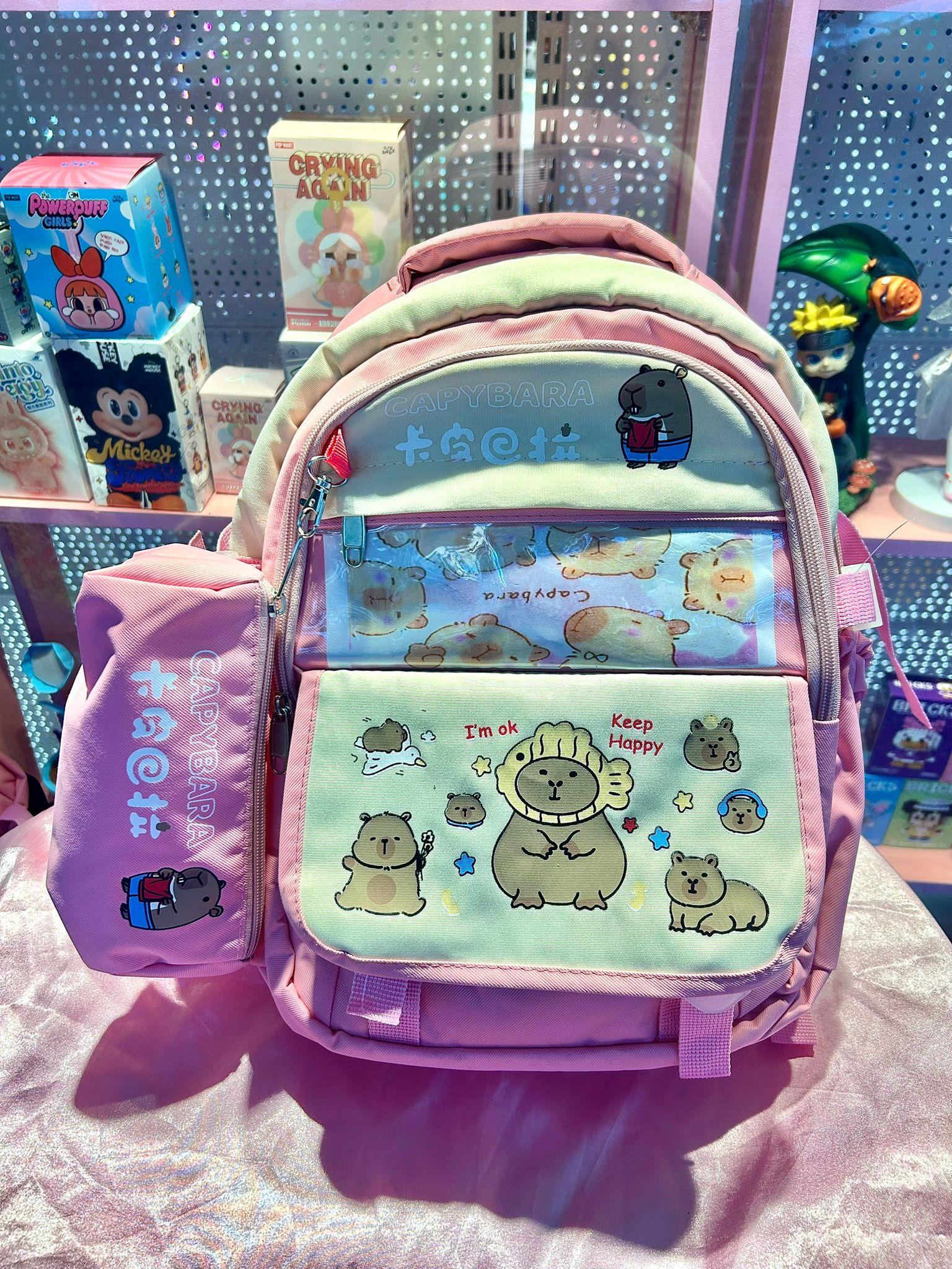 Pembe CapyBara Sırt Çantası