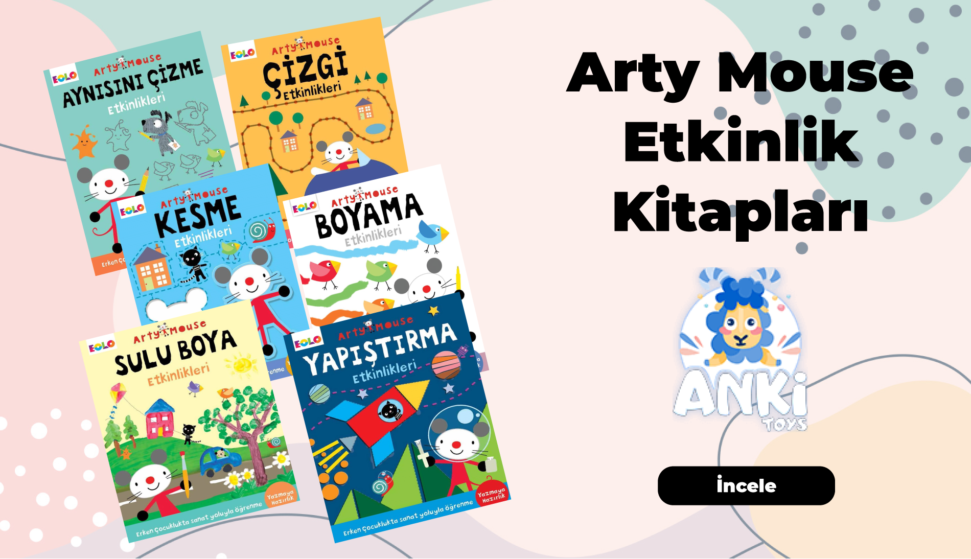 Arty Mouse Etkinlik Kitapları
