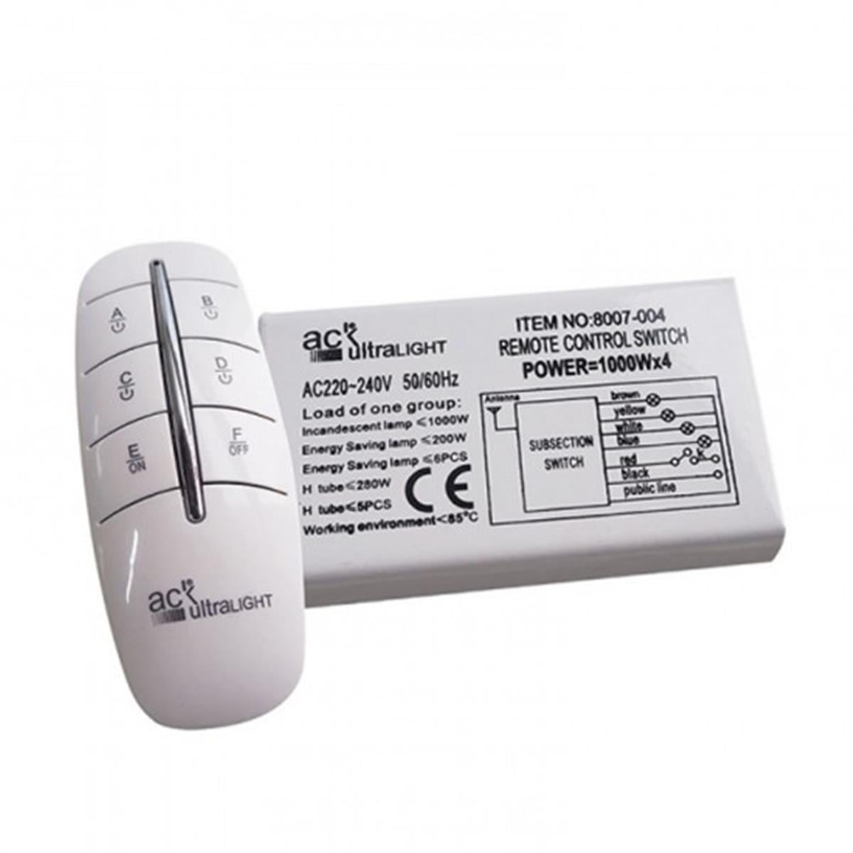 ACK AY30-00140 4'Lü 220V Avıze Kumandası