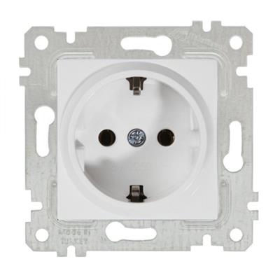 MUTLUSAN RİTA BEYAZ MEKANİZMA + TUŞ TOPRAKLI PRİZ 2200 600 0201