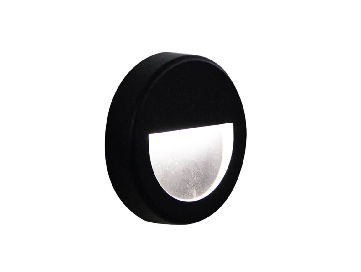 ACK AH07-05201 3000K Günışığı 4W Siyah Kasa Ip44 Led Duvar Apliği