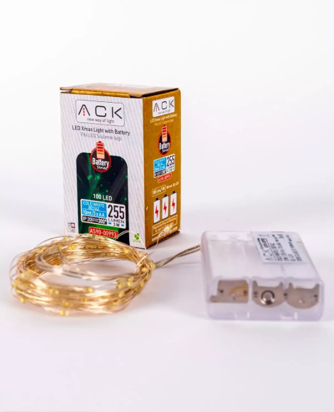 ACK AS90-00993 10m 6500K Beyaz 100 Ledli Süsleme Işığı