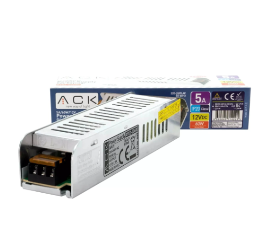 ACK AY02-00600 60W 5 AMPER İNCE TİP LED TRAFOSU