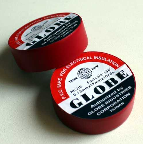 GLOBE TEKLİ KIRMIZI İZOLE ELEKTRİK BANDI