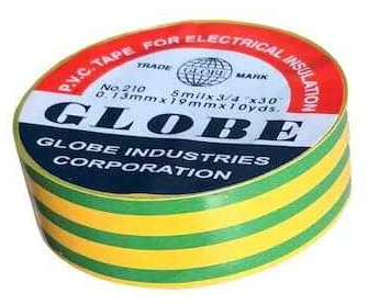 GLOBE TEKLİ SARI-YEŞİL İZOLE ELEKTRİK BANDI