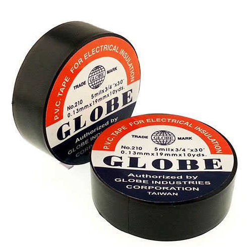 GLOBE TEKLİ SİYAH İZOLE ELEKTRİK BANDI