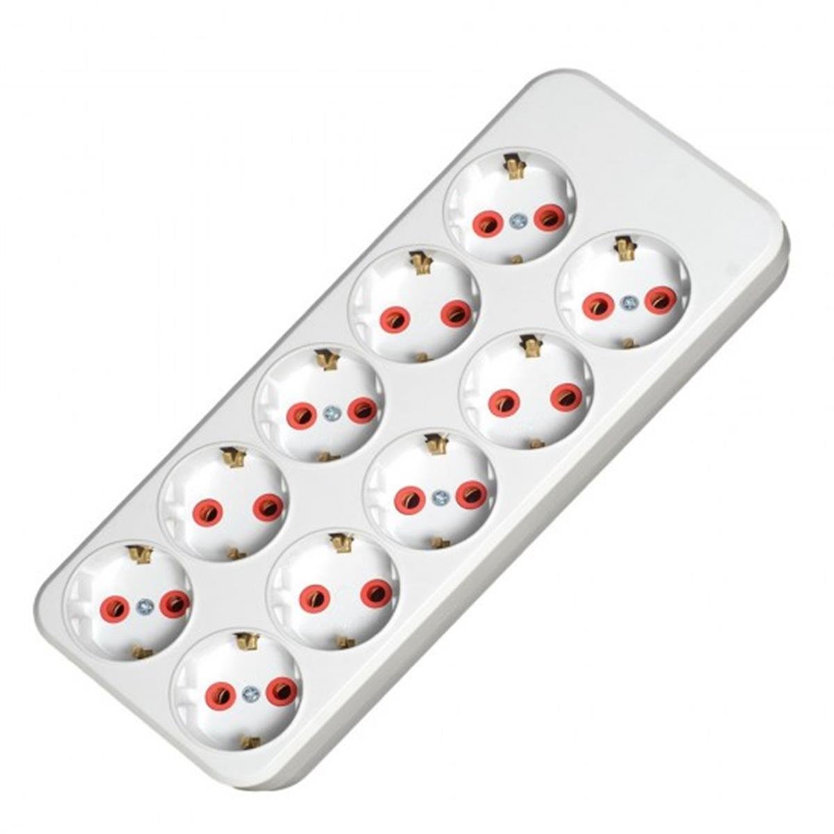 MUTLUSAN 10'LU TOPRAKLI GRUP PRİZ (KLEMENSLİ) 001 170 110001 00 00