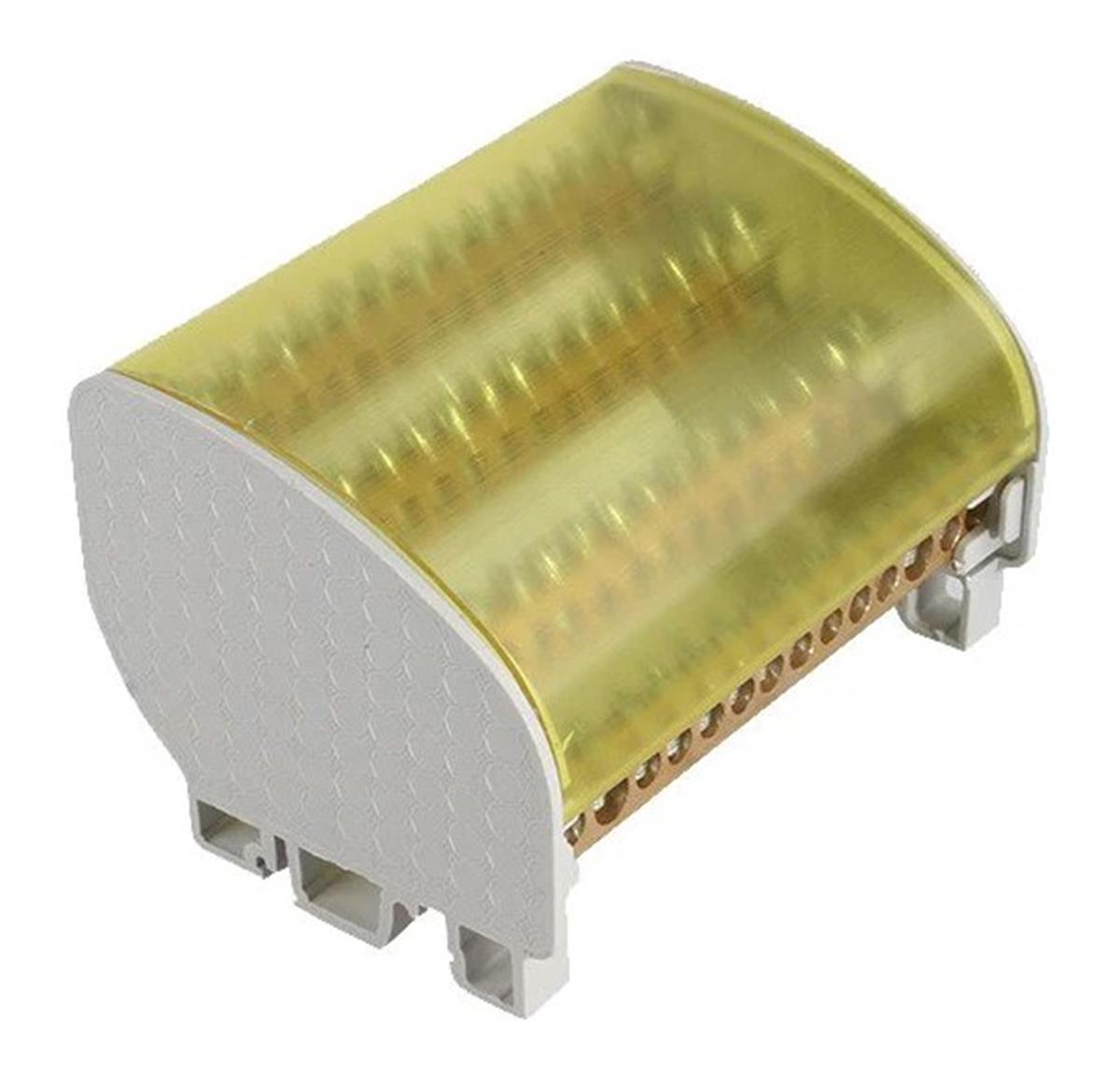 MUTLUSAN 125A. 4 KUTUPLU DAĞITIM ÜNİTESİ 22 DELİKLİ (7X12 MM) 014 102 412522