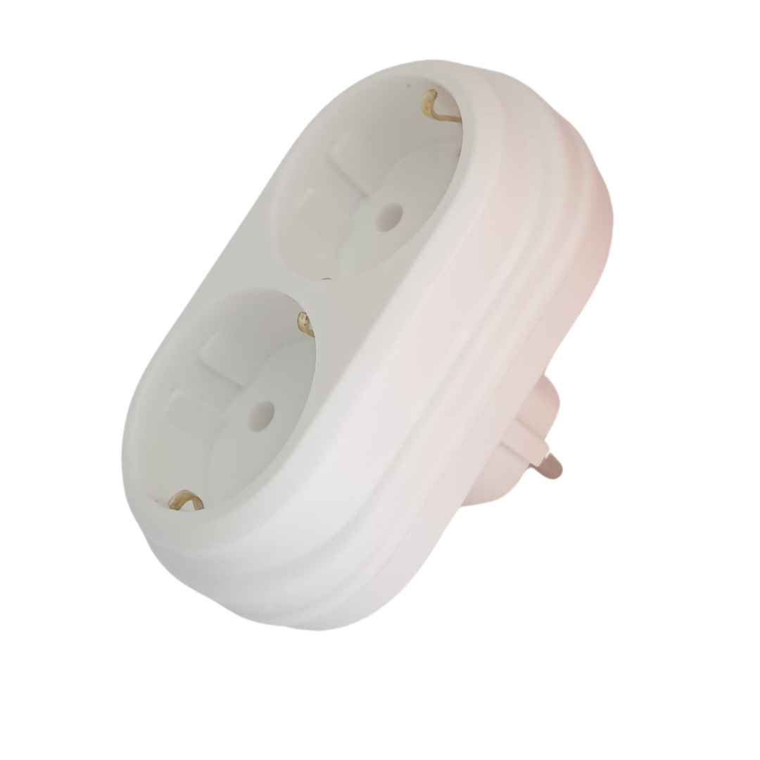 MUTLUSAN Beyaz 2li Topraklı Fiş-Priz Düz Tip 001 170 033006 00 00