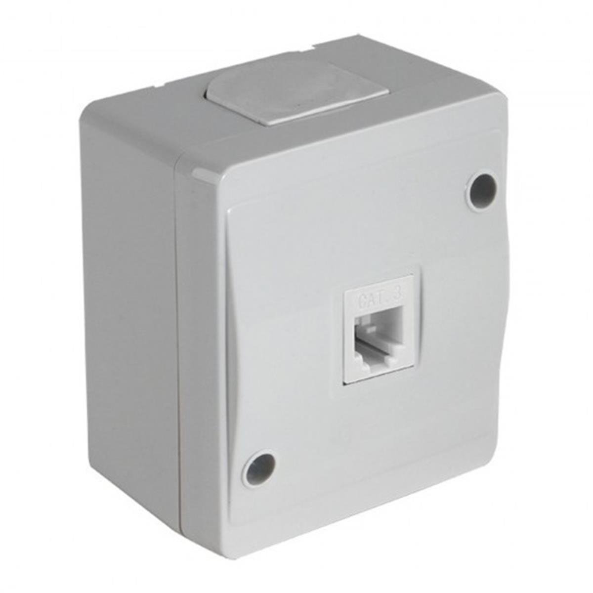 MUTLUSAN NEMLİYER GRİ TELEFON PRİZİ 1XRJ12 2150 125 0203