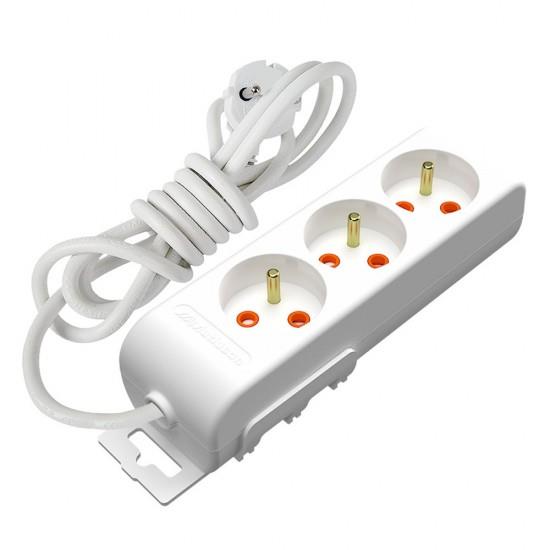 Mutlusan Rı-Tech Üçlü Ups Grup Priz Çocuk Korumalı 2 Metre Kablolu 001 175 330002 02 00