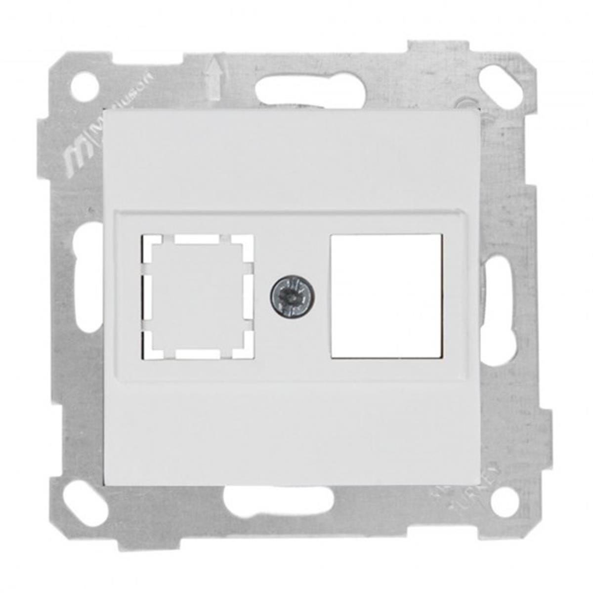 MUTLUSAN RİTA BEYAZ MEKANİZMA + TUŞ DATA PRİZİ 1XRJ45 (KONNEKTÖRSÜZ)