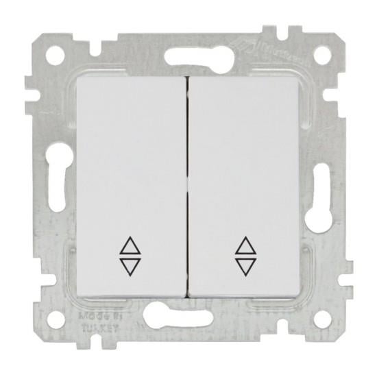 MUTLUSAN RİTA BEYAZ MEKANİZMA + TUŞ KOMÜTATÖR VAVİEN (VİDALI) 2200 404 0201